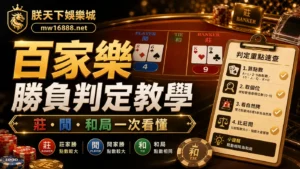 朕天下娛樂城百家樂勝負判定教學封面圖