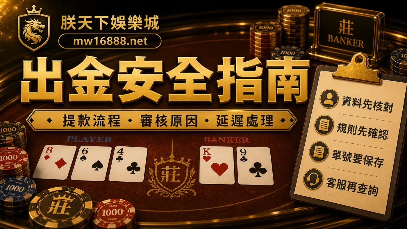 出金安全指南：提款流程、審核原因、延遲處理