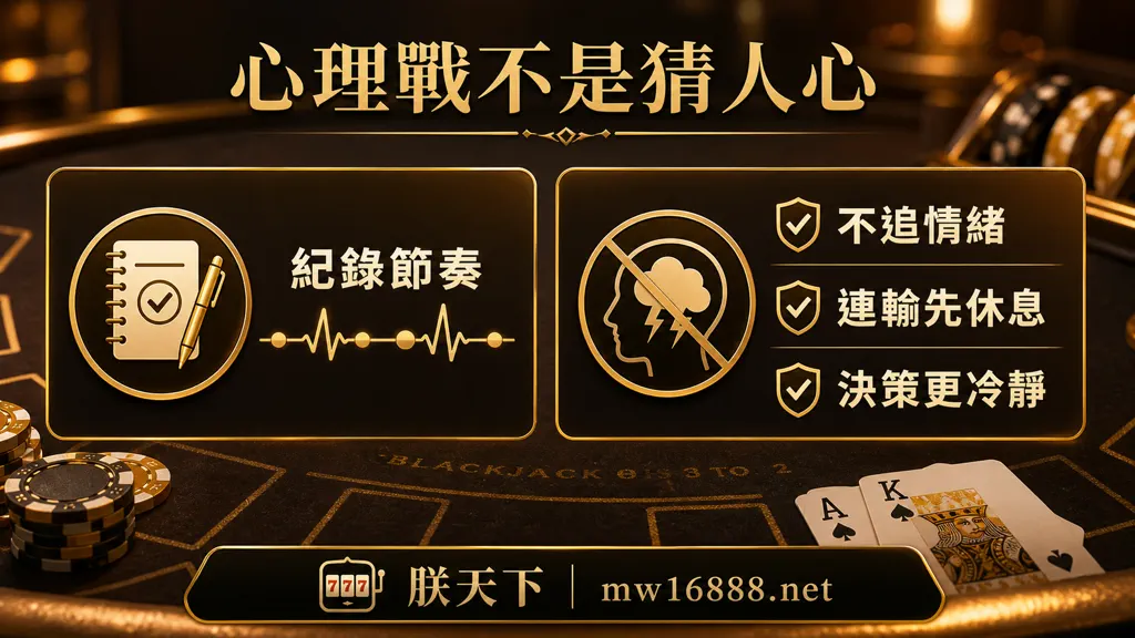 21點心理紀律圖,說明紀錄節奏、不追情緒與連輸先休息