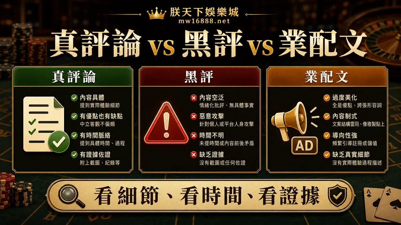 真評論、黑評與業配文的判斷差異比較